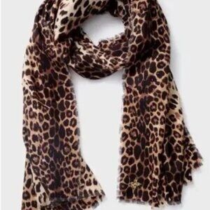 NWT - Tuckernuck x India Hicks-  Leopard Lady P Wool Scarf